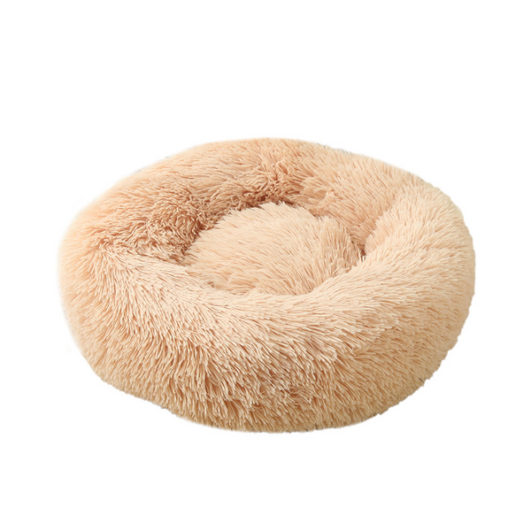 Long Plush Large Round Dogs Bed