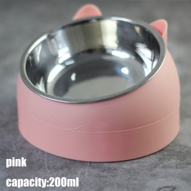 Raised Stainless Steel Cat & Dog Bowl