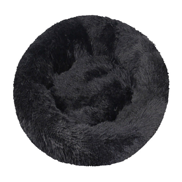 Long Plush Large Round Dogs Bed
