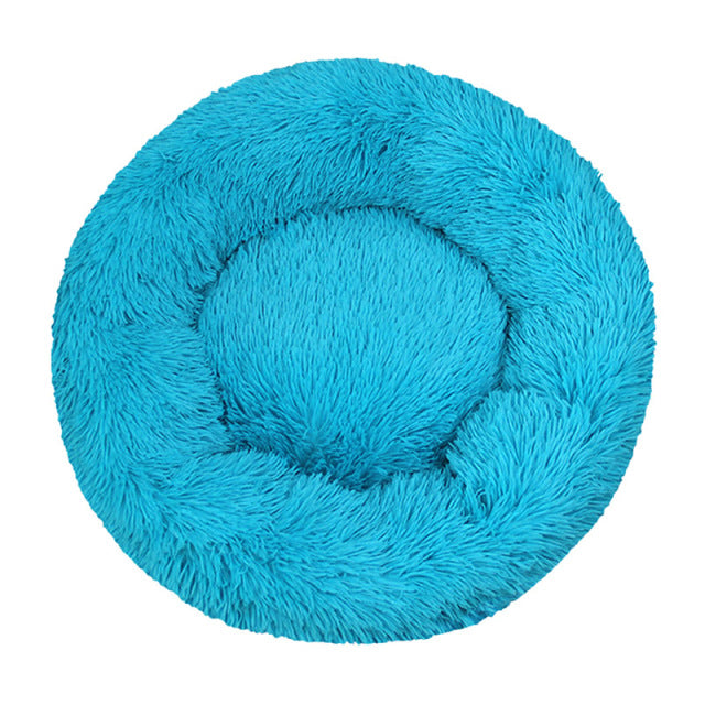 Long Plush Large Round Dogs Bed
