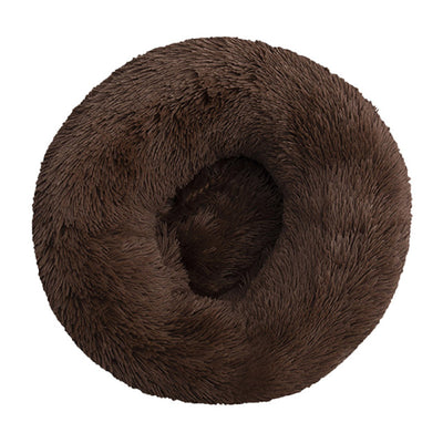 Long Plush Large Round Dogs Bed
