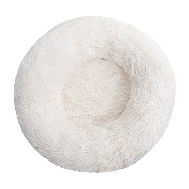 Long Plush Large Round Dogs Bed
