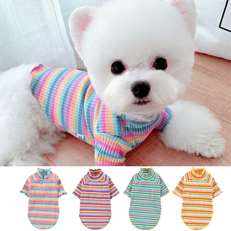 Color Stripes Puppy Vest Clothes